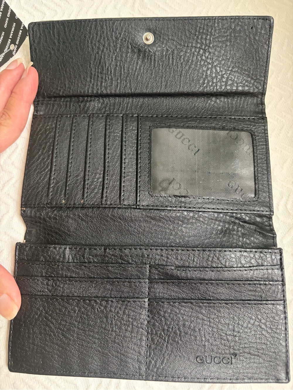 Beige and Black Supreme Continental Wallet - Signature Monogram - Picture 4 of 4
